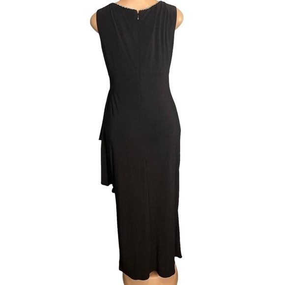 R&M Richards Black Ruched Maxi Dress - Picture 10 of 10